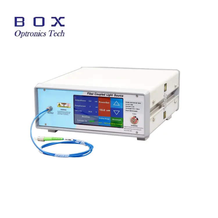 Quali sono le caratteristiche distintive ed i vantaggi della sorgente luminosa a banda larga ASE rispetto ad una sorgente laser convenzionale?